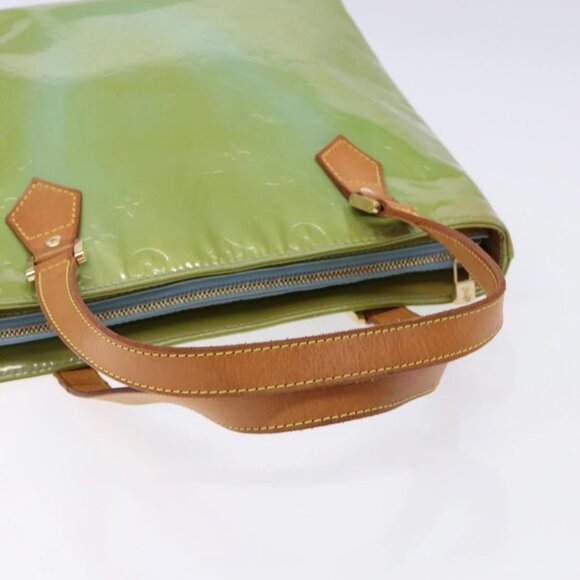 LOUIS VUITTON Monogram Vernis Houston Hand Bag Baby Blue M91005 LV Auth ep10362 - Picture 8 of 16